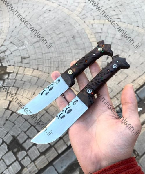 کارد دوچشم نگین کوب