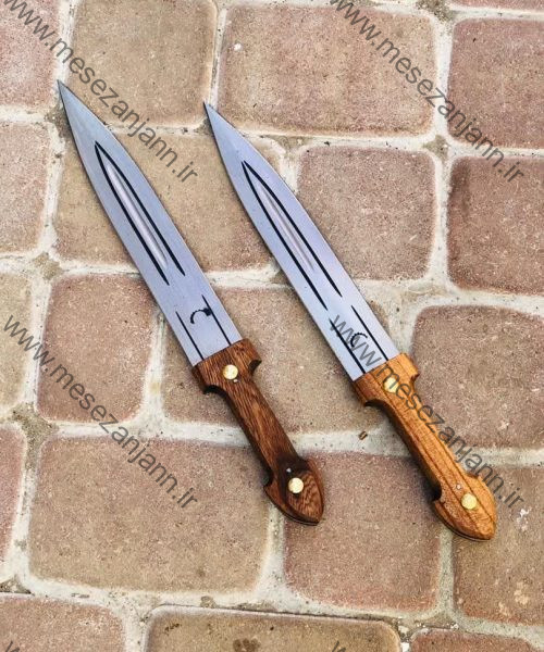 نیمچه قمه دسته چوبی زنجانی