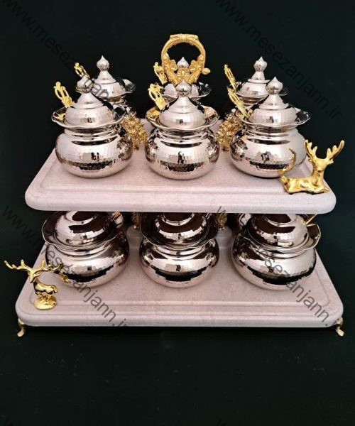 ظرف ادویه 12 تایی کروم