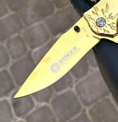 چاقو جیبی بوکر طلایی