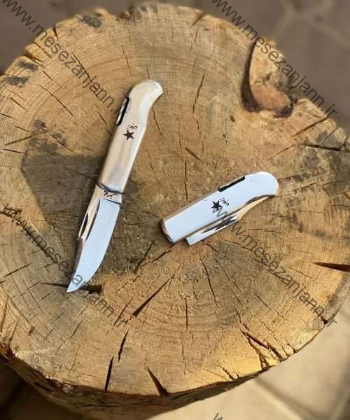 چاقوی پشت ضامن دسته آلمینیومی