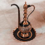 آفتابه لگن برجسته سیاه قلم مسی ممتاز