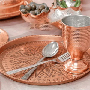 بشقاب پلوخوری مسی