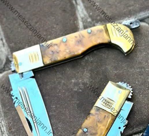 چاقوی دنده ای آهن بر دسته اپوکسی