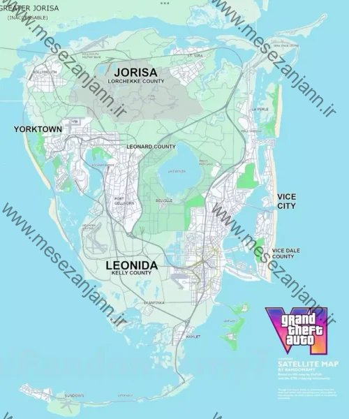 نقشه بازی GTA VI