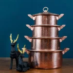 ست 4 عددی قابلمه مسی