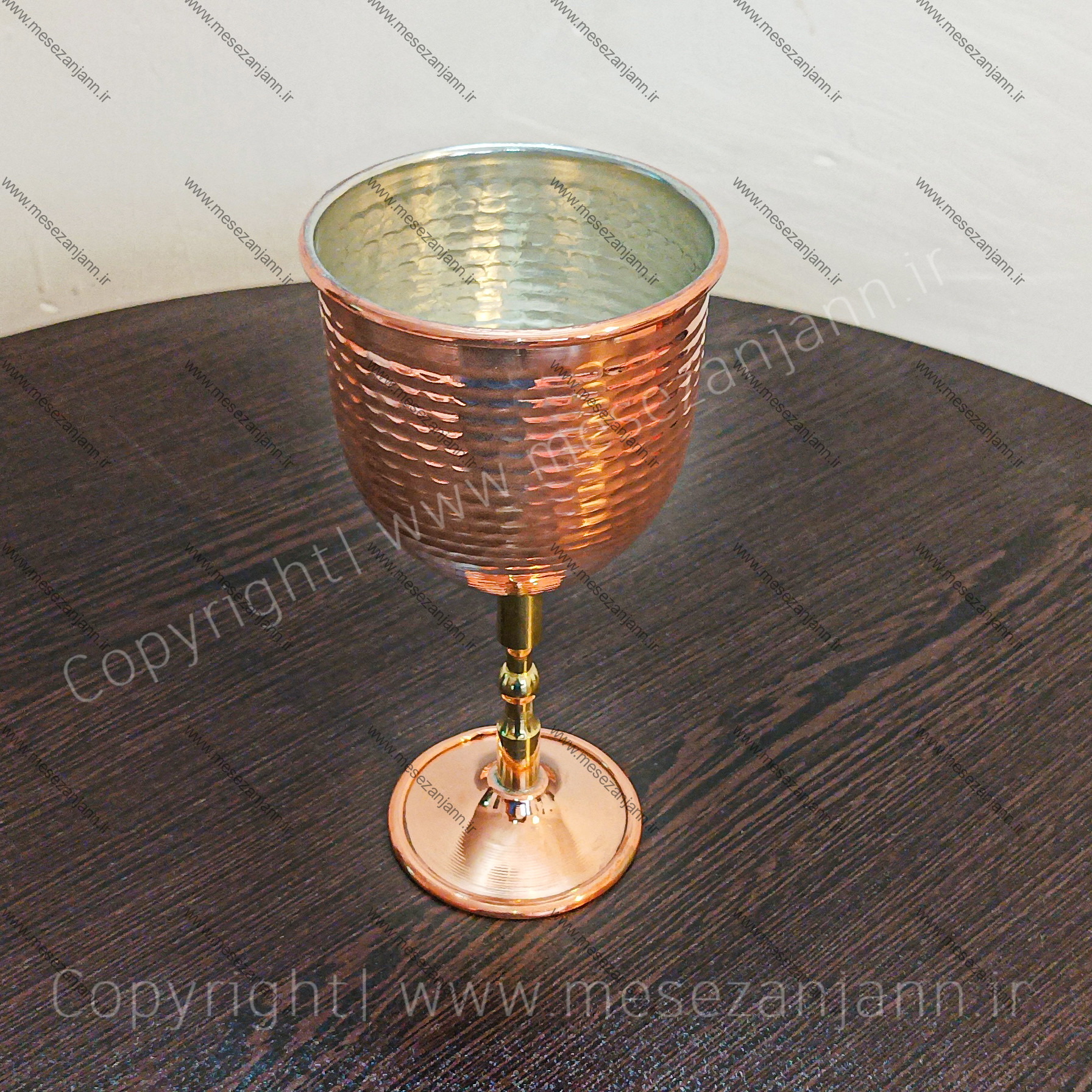گلاسه پایه برنجی سایز متوسط 2 گلاسه پایه برنجی سایز متوسط
