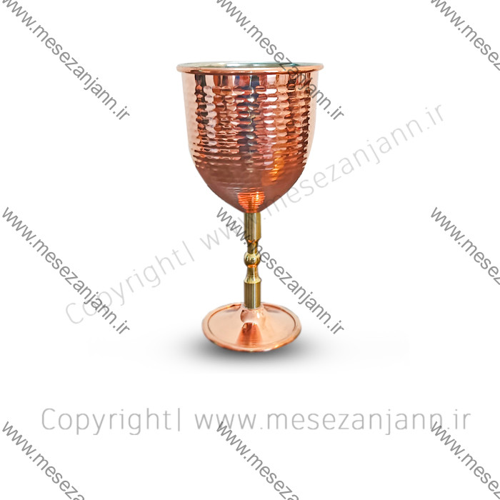 گلاسه پایه برنجی سایز متوسط 1 گلاسه پایه برنجی سایز متوسط