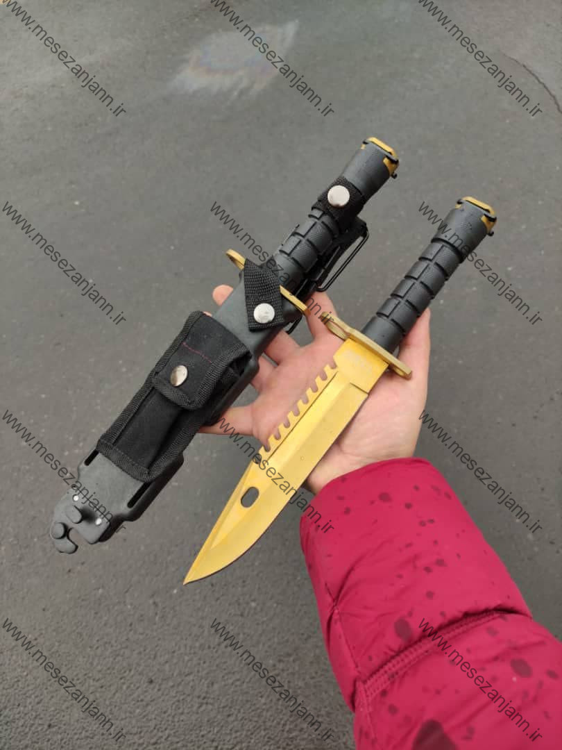 چاقوی شکاری M1 طلایی 1 چاقوی شکاری M1 طلایی