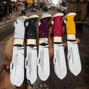 چاقوی ضامن دار تیغه بادامی