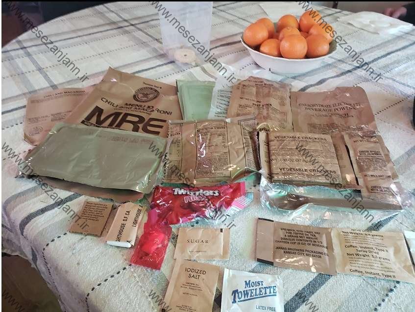 غذای آماده ارتش آمریکا MRE 2 غذای آماده ارتش آمریکا MRE