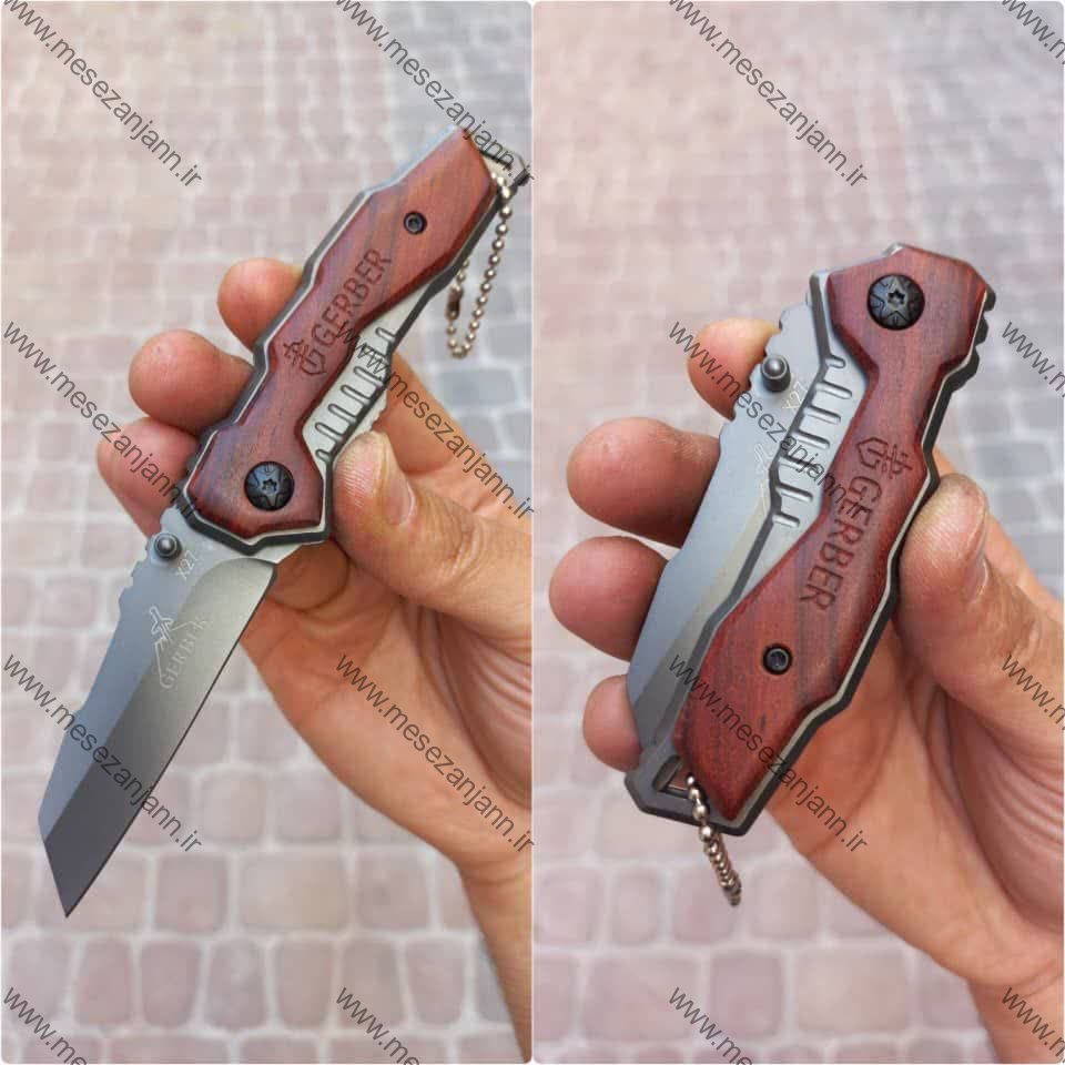 چاقوی گربر دسته چوبی 1 چاقوی گربر دسته چوبی