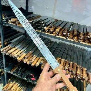 قمه 60 سانتی دسته چوبی