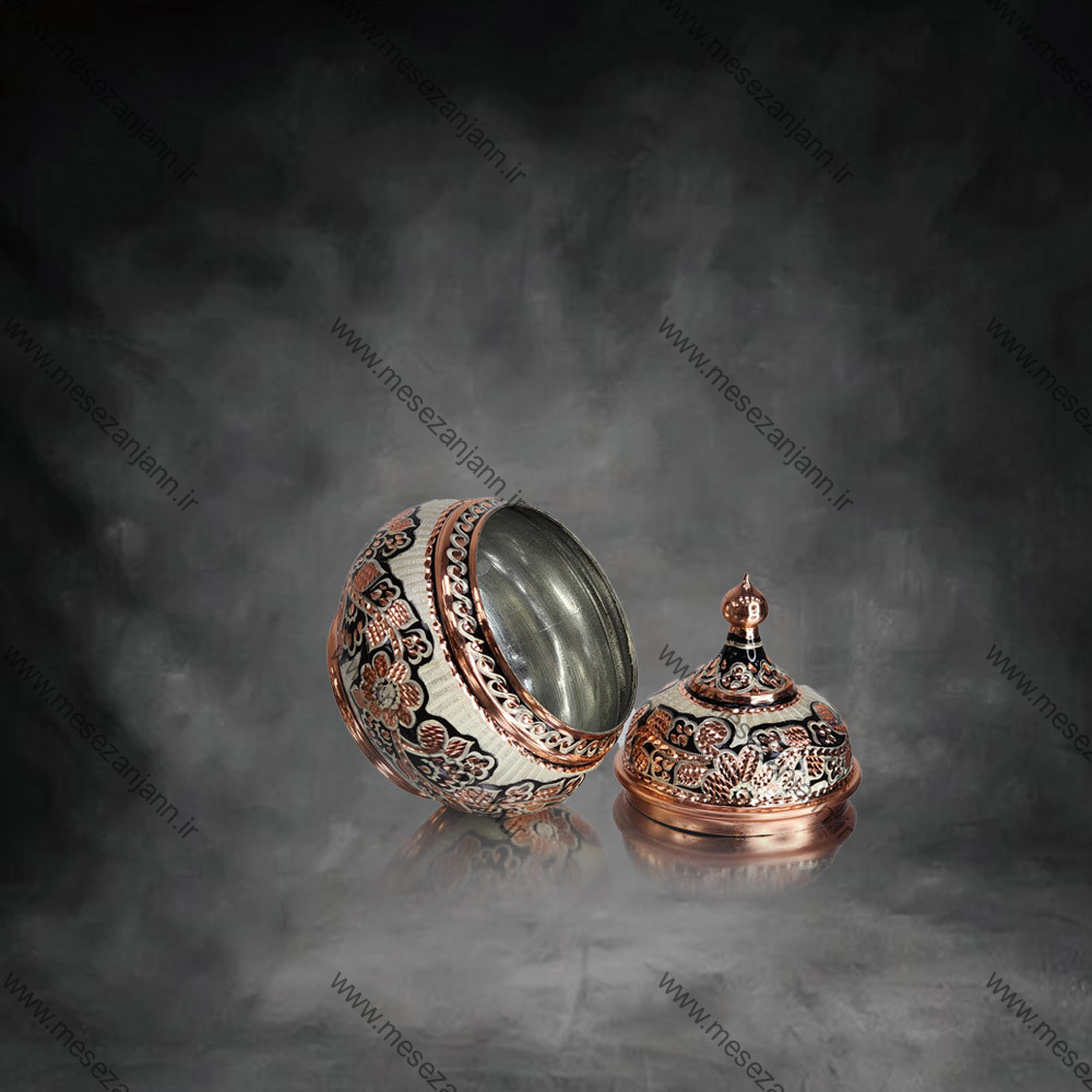 قندان مسی نقره کوب 3 قندان مسی نقره کوب