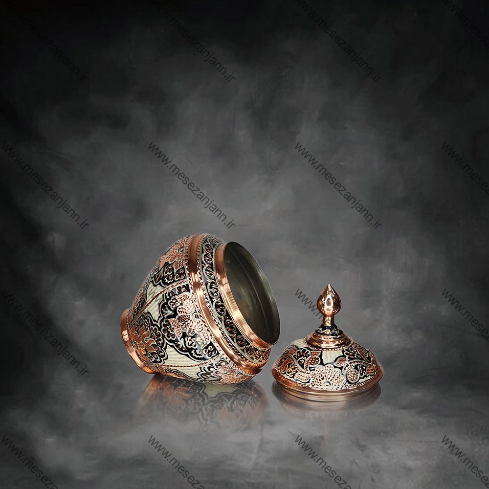 شکلات خوری کوزه ای نقره کوب 3 شکلات خوری کوزه ای نقره کوب