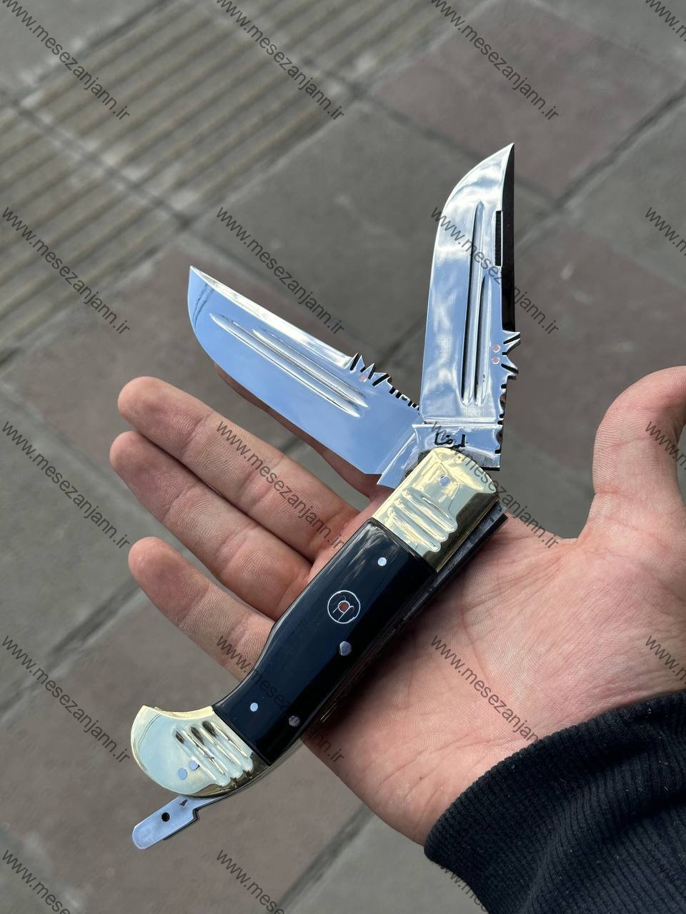 چاقوی دنده ای دو تیغه 1 چاقوی دنده ای دو تیغه