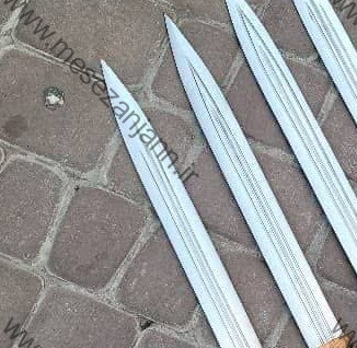 قمه 60 سانتی محرم دسته چوبی 3 قمه 60 سانتی محرم دسته چوبی