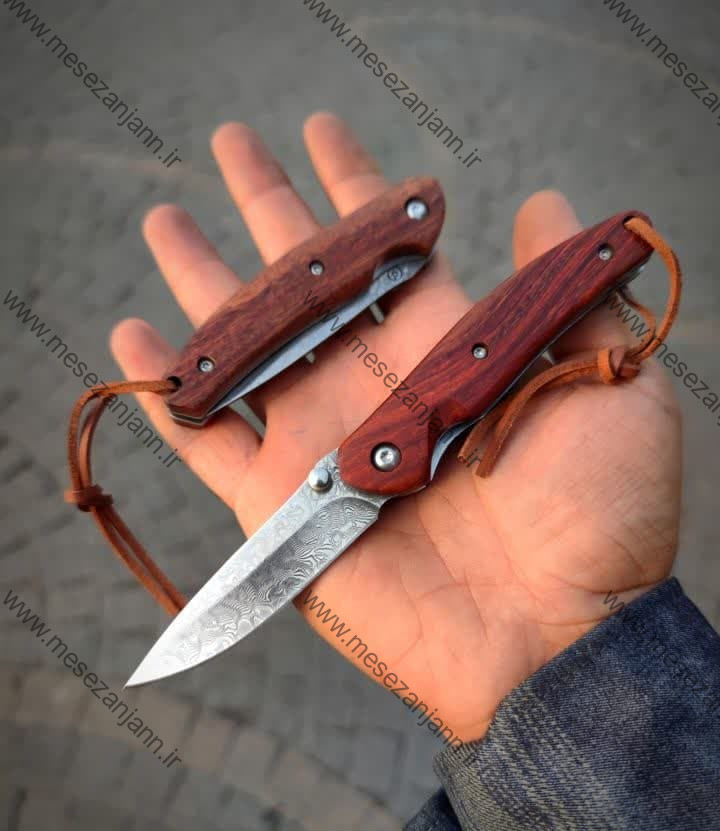 چاقوی جیبی بوکر تیغه دمشقی 1 چاقوی جیبی بوکر تیغه دمشقی