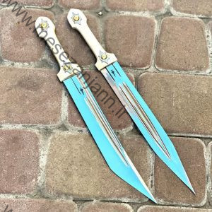 نیمچه قمه دسته استخوان روبین