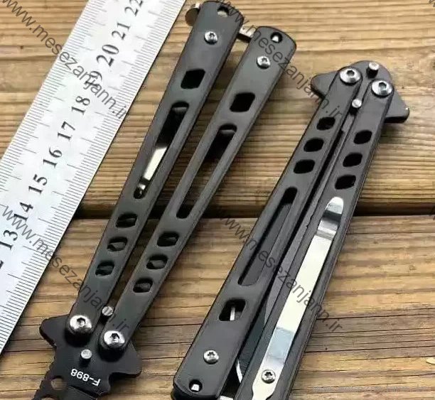 چاقوی پروانه ای مشکی 3 چاقوی پروانه ای مشکی