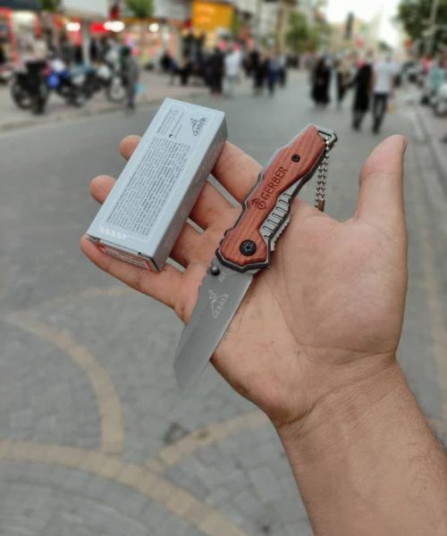 چاقوی بوکر ضامن دار