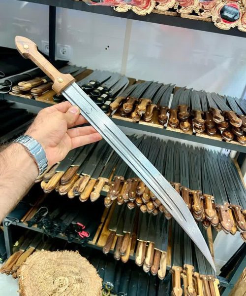قداره 60 سانتی دسته چوبی
