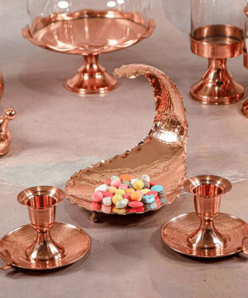 جا شمعی مسی درجه یک