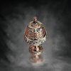 قندان نقره کوب الماس تراش