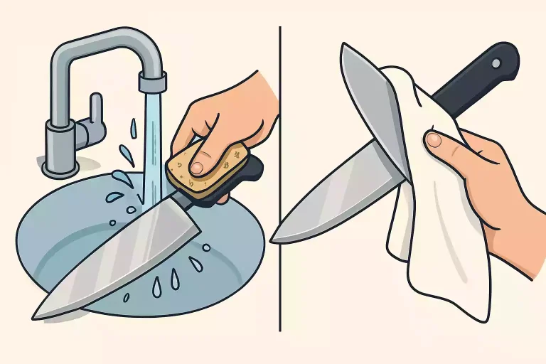 چطور چاقو را برای طول عمر بیشتر تمیز کنیم؟