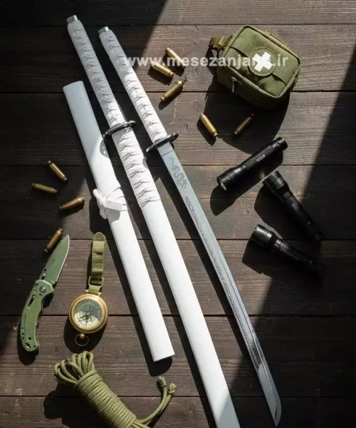 شمشیر سامورایی 1 متری سفید