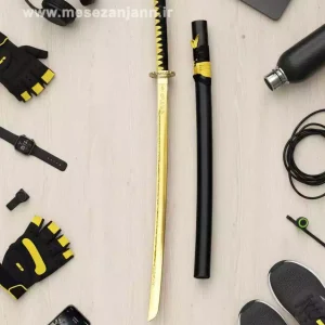 شمشیر سامورایی طرح طلایی حرفه ای