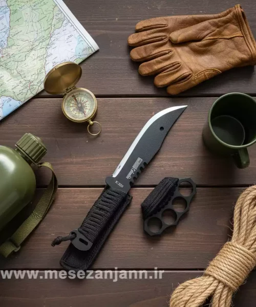 ست تخفیف دار پنجه بوکس و چاقوی شکاری K320