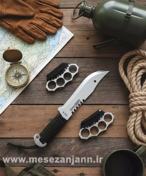 ست تخفیف دار پنجه بوکس و کارد شکاری براق