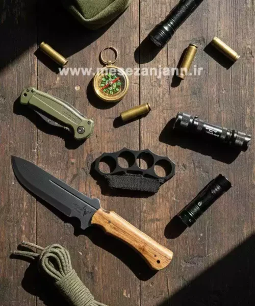 ست تخفیفی پنجه بوکس همراه با کارد شکاری K420