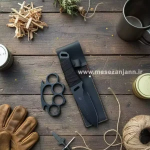 ست تخفیفی پنجه بوکس همراه با چاقوی بقا