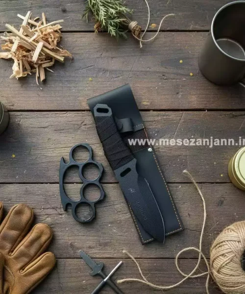 ست تخفیفی پنجه بوکس همراه با چاقوی بقا